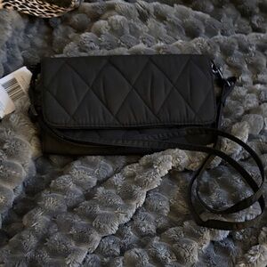Vera Bradley Black Quilted Clutch